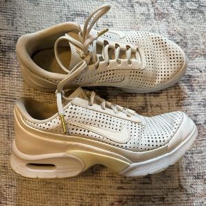 White & Gold Nike Sneakers